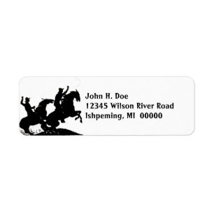 Cowboys on Horses address LABELS ~EZ2 Change Info