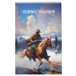 Cowboys on Horses Calendar