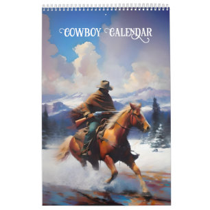 Cowboys on Horses Calendar