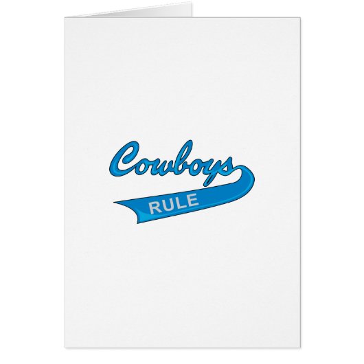 COWBOYS RULE CARDS (Front)