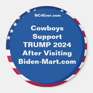 Cowboys Support TRUMP 2024 After Fridge Magnet
