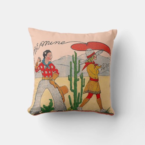 Cowboys Sweetheart Vintage Pillow