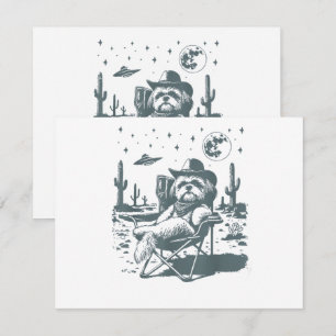  Cowboys UFO Western Invitation