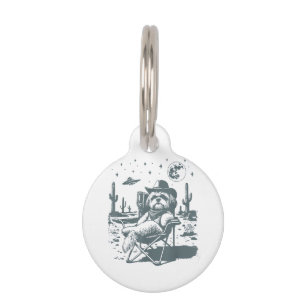  Cowboys UFO Western Pet ID Tag