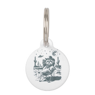  Cowboys UFO Western Pet ID Tag