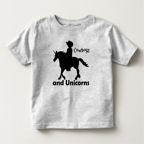 Cowboys Unicorn Horse Rider 2T 3T 4T 5T Boy Toddler T_shirt