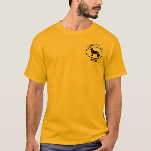 Cowdog Up Mens T pocket logo T_Shirt