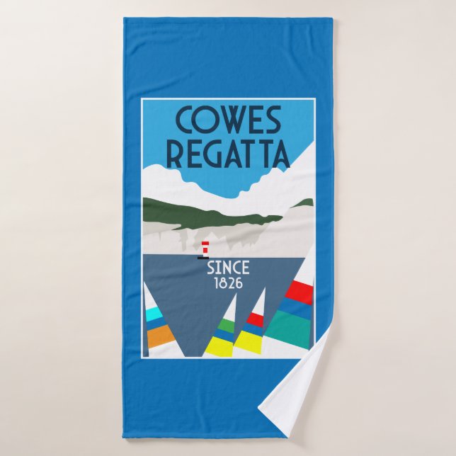Cowes Isle of Wight Yacht Regatta Bath Towel (Bath Towel)