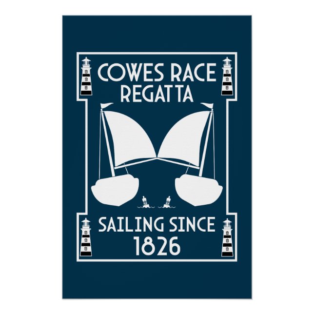 Cowes Isle of Wight Yacht Regatta Poster (Front)