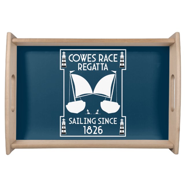 Cowes Isle of Wight Yacht Regatta Serving Tray (Front)