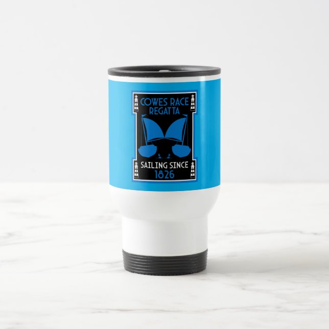 Cowes Isle of Wight Yacht Regatta Travel Mug (Center)