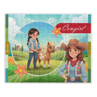 Cowgirl Acrylic Puzzle