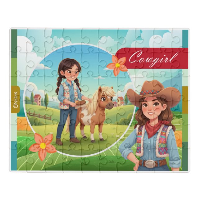 Cowgirl Acrylic Puzzle (Puzzle Horizontal)
