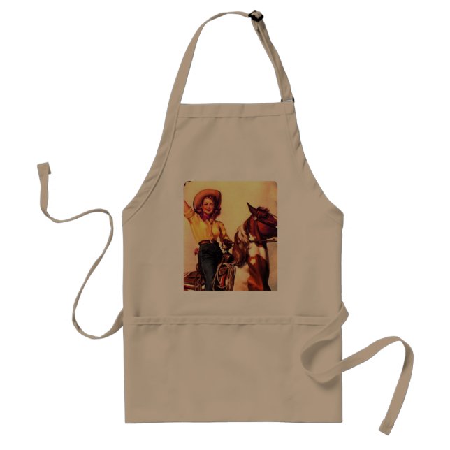 Cowgirl Adult Apron (Front)
