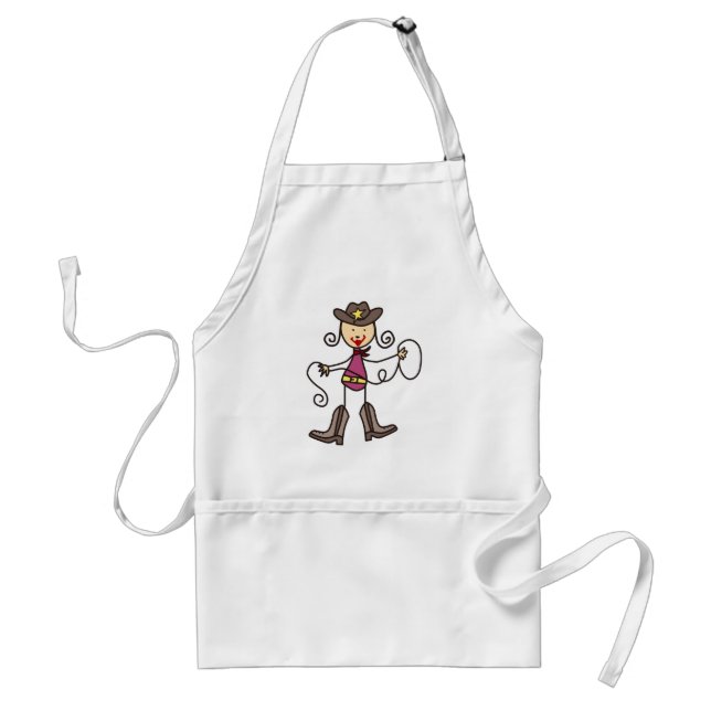 Cowgirl Adult Apron (Front)