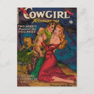 Cowgirl and Cowboy Postcard