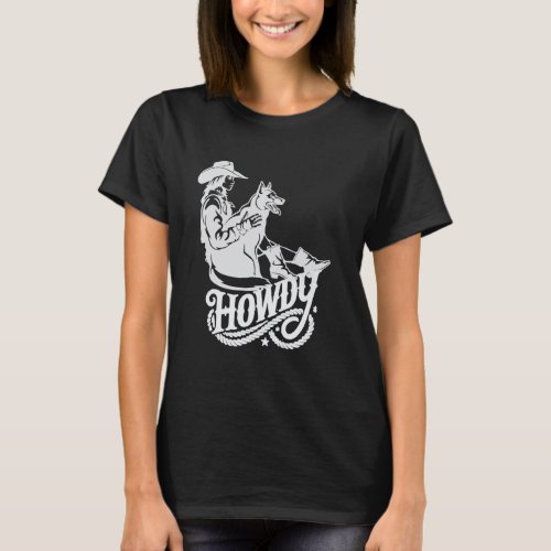 Cowgirl and Her Dog, Western Graphic Western Wear, T-Shirt
