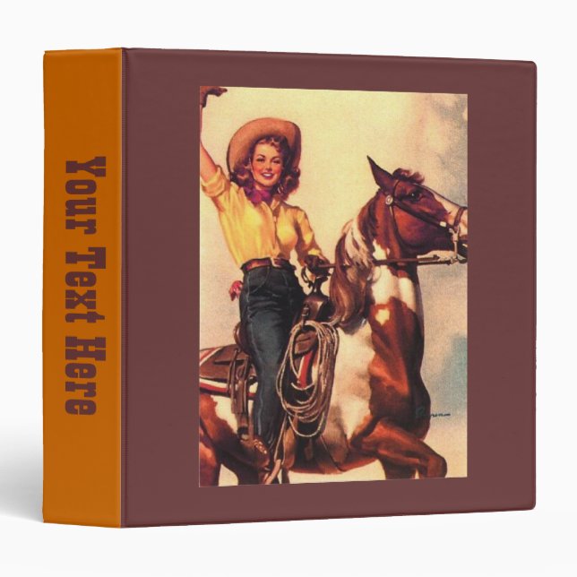 Cowgirl and Her Horse Binder (Front/Spine)