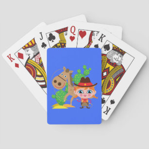 Cowgirl and Horse Poker Cards
