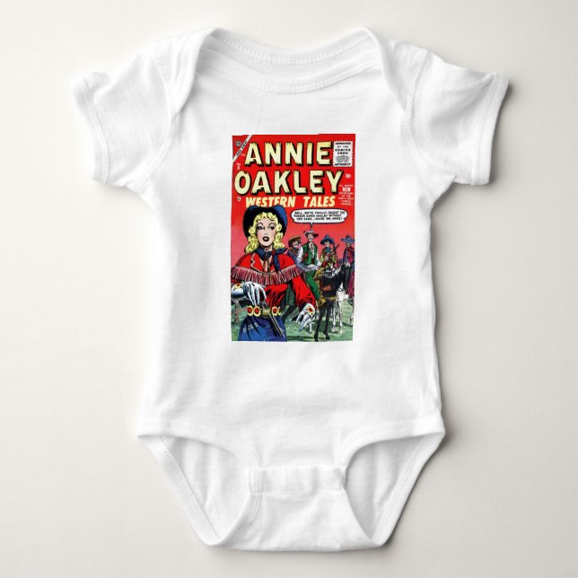 Cowgirl Annie Oakley Baby Bodysuit (Front)