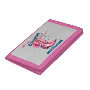 Cowgirl Attitude Boots Born to Dance Tri-fold Wallet