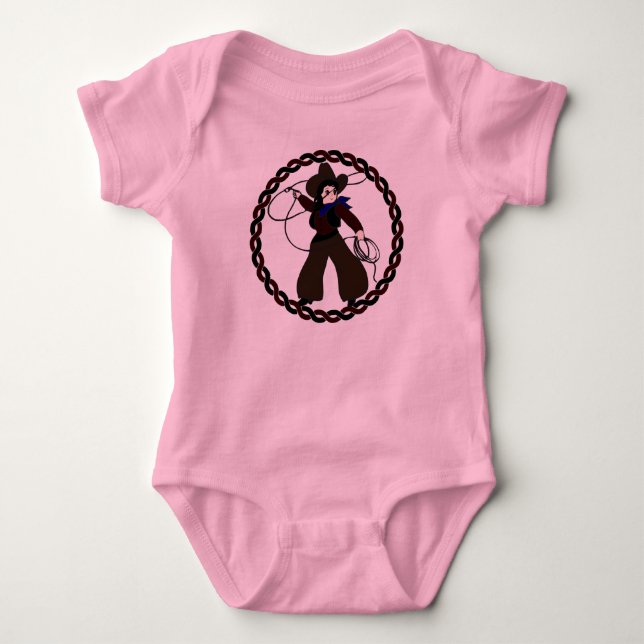 Cowgirl Baby and Toddler Clothes Baby Bodysuit (Front)