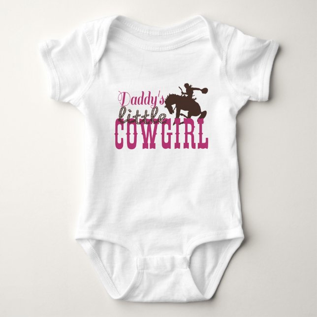 Cowgirl Baby and Toddler Clothes Bodysuit (Front)