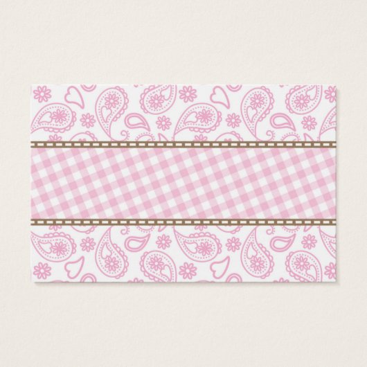 Cowgirl Baby Shower Bring a Book Request Card (Back)