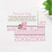 Cowgirl Baby Shower Bring a Book Request Card (Desk)