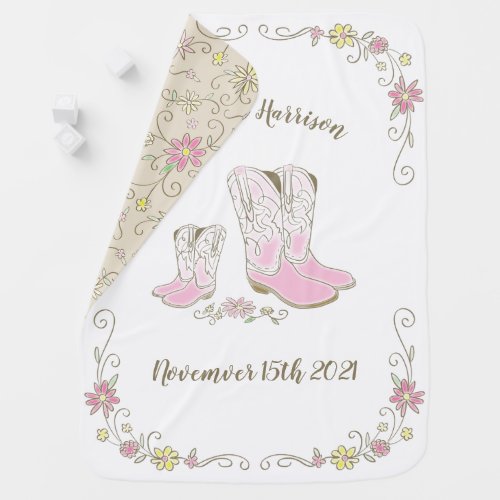 Cowgirl Baby Shower Country Western Pink Girl