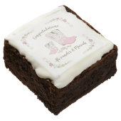Cowgirl Baby Shower Country Western Pink Girl Brownie (Angled)