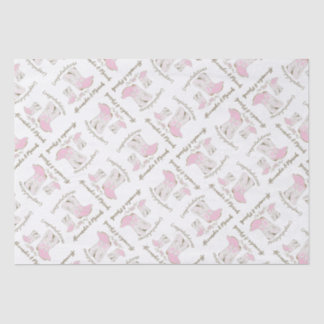 Cowgirl Baby Shower Country Western Pink Girl Tissue Paper