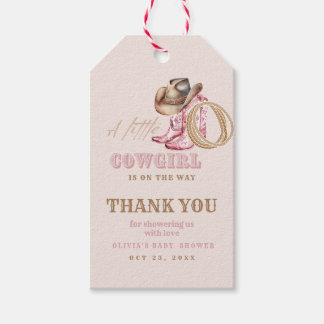 Cowgirl Baby Shower Gift Tags