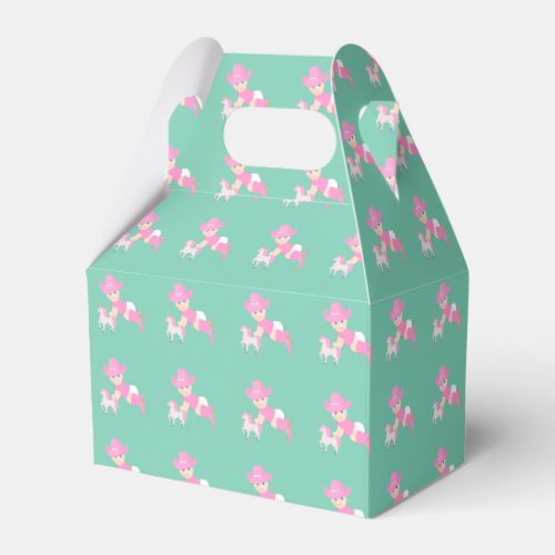 Cowgirl Baby Shower Or Birthday Party Favor Box