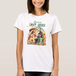 Cowgirl Bachelorette cute western T-Shirt