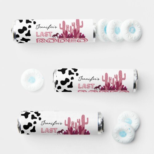 Cowgirl bachelorette party Last Rodeo  Breath Savers Mints