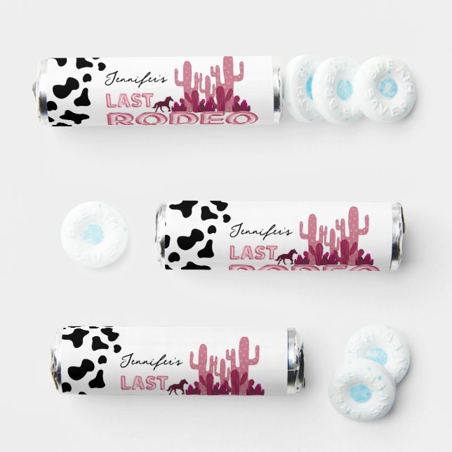 Cowgirl bachelorette party Last Rodeo  Breath Savers® Mints (Assorted)
