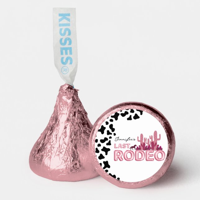 Cowgirl bachelorette party Last Rodeo  Hershey®'s Kisses® (Front)
