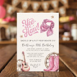 Cowgirl Birthday Boots & Bows 30th Birthday  Invitation<br><div class="desc">Cowgirl Boot Western Invitation.
Rustic 30th Western Cowgirl Birthday.
Saddle up,  put boots on,  rustic chic birthday,  Rustic cowgirl birthday.
Western Rustic 30th,  40th Cowgirl Birthday.
Western Cowgirl Birthday Boots & Bows.</div>