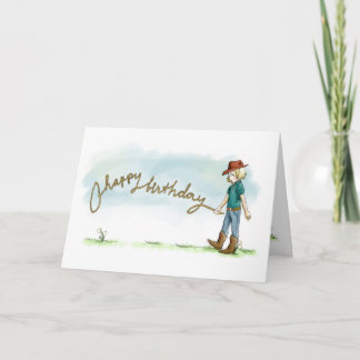 Cowgirl Birthday Card