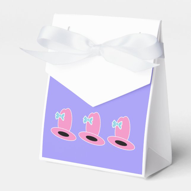 Cowgirl Birthday Favor Boxes (Front Side)