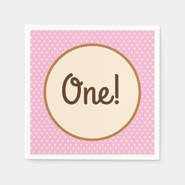 Cowgirl Birthday Party Napkins (Front)