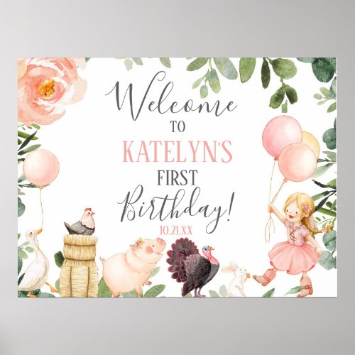 Cowgirl Birthday Party Welcome Sign