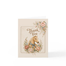 Cowgirl Blue Birthday Thank You