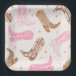 Cowgirl Boot Party Plates<br><div class="desc">Girl's Western Party Plates
Ready to be personalized by you!</div>