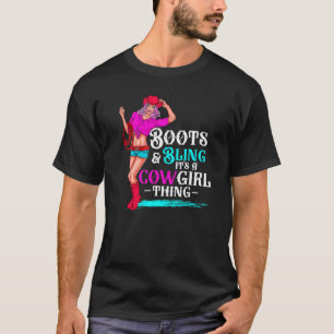 Cowgirl Boots And Bling It's Cowgirl Things Wester T-Shirt