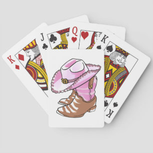 Cowgirl Boots and Hat Poker Cards