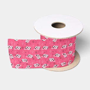 Cowgirl Boots & Cactus Western Pattern Satin Ribbon