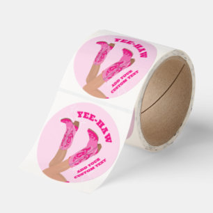 Cowgirl Boots  Classic Round Sticker