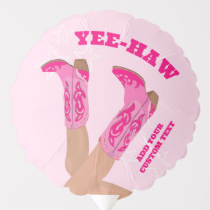 Cowgirl Boots Custom Personalized Balloon